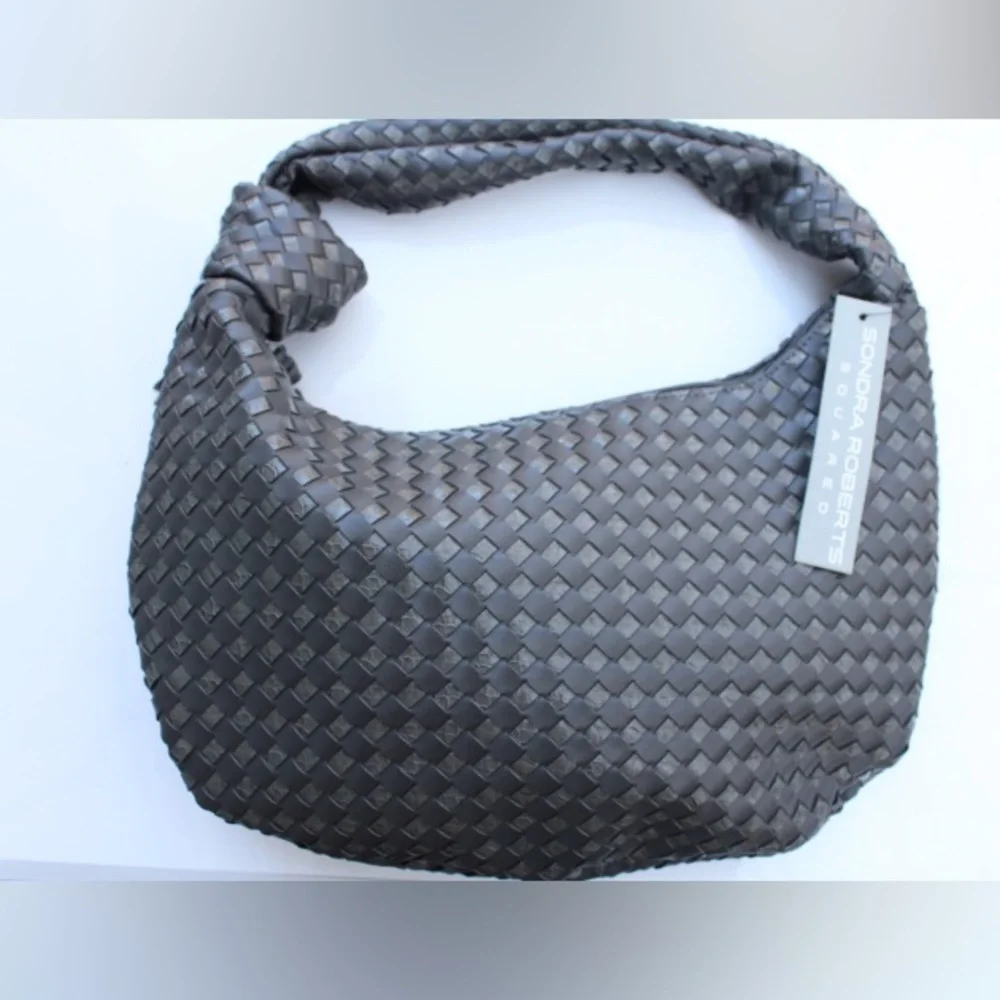 NWT Sandra Roberts woven hobo bag